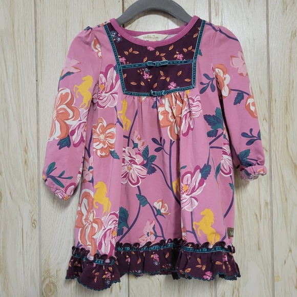 Matilda Jane Candy Corn LongSleeve Girls Dress - Picture 1 of 5